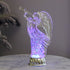 Christmas Water Lantern Sculpted Angel Swirling Confetti LED Light