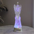 Christmas Water Lantern Sculpted Angel Swirling Confetti LED Light