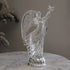 Christmas Water Lantern Sculpted Angel Swirling Confetti LED Light