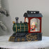 Christmas Musical Water Lantern Santa's Train with Swirling Confetti LED Lights