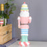 Christmas Sweets Pink Nutcracker Resin Figurine – Candy-Inspired With Gingerbread Cake