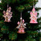 Set of 3 Gingerbread House Christmas Ornaments – Tree Hanging or Tabletop Decor Set