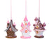 Set of 3 Gingerbread House Christmas Ornaments – Tree Hanging or Tabletop Decor Set
