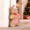 Christmas Gingerbread Girl Door Stopper – Festive Standing Decoration