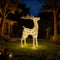 120cm Light Up Gold Reindeer Indoor Outdoor Christmas Lights Decoration with Auto Timer Deer Display