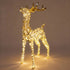 120cm Light Up Gold Reindeer Indoor Outdoor Christmas Lights Decoration with Auto Timer Deer Display