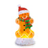 Gingerbread Musical Christmas Lantern with LED Lights Swirling Confetti