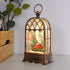 Vintage Musical Light-Up Christmas Water Lantern with Santa Train Scene