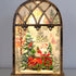 Vintage Musical Light-Up Christmas Water Lantern with Santa Train Scene