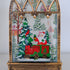 Vintage Musical Light-Up Christmas Water Lantern with Santa Train Scene
