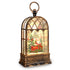 Vintage Musical Light-Up Christmas Water Lantern with Santa Train Scene