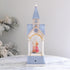Lighted Church Christmas Lantern with Holy Family Swirling Glitter & Warm LED Lights