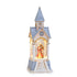 Lighted Church Christmas Lantern with Holy Family Swirling Glitter & Warm LED Lights