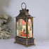Santa In A Sleigh Musical Christmas Lantern with Swirling Confetti LED Lights