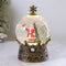 Santa Musical Christmas Lantern with Swirling Confetti LED Lights, Santa Scene