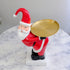 Santa Claus Serving Tray Figurine – Festive Resin Christmas Decor for Candies & Treats