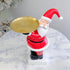Santa Claus Serving Tray Figurine – Festive Resin Christmas Decor for Snacks & Treats