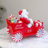 Santa Candy Car Figurine – Resin Christmas Decoration, Festive Ornament