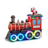 Animated Christmas Train w/ Rotating Santa, LED Lights, Music & Whistle Sound