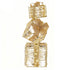 72cm Light Up 3pcs Gold Stacked Gift Boxes Indoor / Outdoor Christmas Lights with Auto Timer