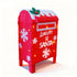 3D Light Up “Letters to Santa” Mailbox Decoration with Timer | Warm White LED Glitter Fabric Christmas Light