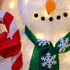 77CM Light Up 3D Snowman Christmas Lights with Auto Timer Warm White Outdoor/Indoor