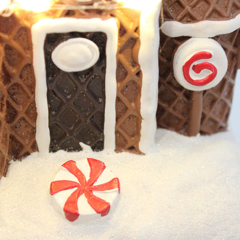 Candy Factory Animated Christmas Village with Rotating Candy & LED Lights