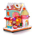 Animated Christmas Bakery House with Rotating Roof Donut With Music & LED Lights