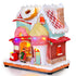 Animated Christmas Bakery House with Rotating Roof Donut With Music & LED Lights