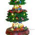 Rotating Musical Christmas Tree with Double Train & LED Lights