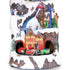 Animated Christmas Mountain Village with Moving Cable Car & Train