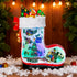 Collectible Design Animated Christmas Boot Village with Rotating Skiers and Flashing Lights