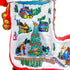 Collectible Design Animated Christmas Boot Village with Rotating Skiers and Flashing Lights