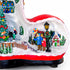 Collectible Design Animated Christmas Boot Village with Rotating Skiers and Flashing Lights
