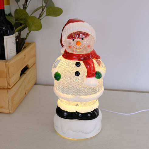 Animated Musical Light-Up Snowman Water Globe Lantern