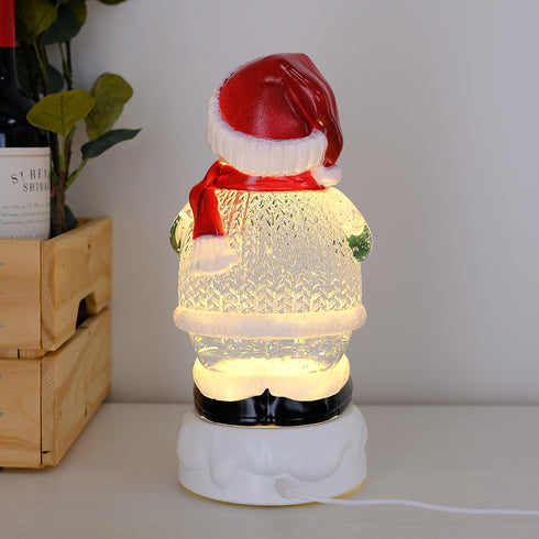 Animated Musical Light-Up Snowman Water Globe Lantern