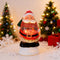 Santa-Shaped LED Musical Christmas Water Lantern Snow Globe with Swirling Glitter