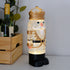 Animated Musical Light-Up Nutcracker Snow Globe Water Lantern with Swirling Glitter