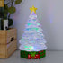 Acrylic Christmas Tree Water Lantern with Multi-color LED Lights