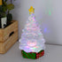 Acrylic Christmas Tree Water Lantern with Multi-color LED Lights