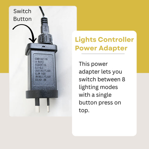 Gold Snow Flocked Fibre Optic Christmas Tree Pre Lit 8 Lighting Modes