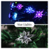 Star Lights Green Christmas Tree Pre-Lit Fibre Optic Ultra-bright Multicolour Flashing Lights
