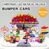 Christmas Village Animated Bumper Cars Moving Musical LED Light Up Decoration