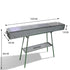 120 cm Portable Zinc Iron Alloy Charcoal Hibachi BBQ Grill with Stainless Steel Rack