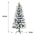 Snowy Christmas Tree Fibre Optic Pre-Lit Ultra-bright Multicolor LED Lights