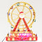 Christmas Village Animated Big Santa Ferris Wheel Rotating Musical Colorful LED Light