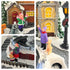 Christmas Village Snowy Fountain Milky Way River Musical Multicolor LED Light Up