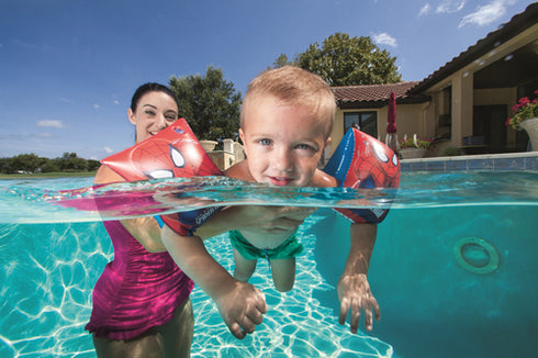 Bestway Marvel Spider-man Swim Armbands + Beach Ball Set Inflatable Pool Toy