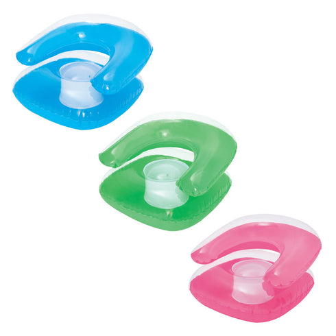 Bestway Kids Inflatable Armchair Transparent Child’s Chair Sofa Green Pink Blue