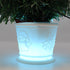60CM Blue Snowy Tabletop Christmas Tree in Pot Fibre Optic Flashing Lights